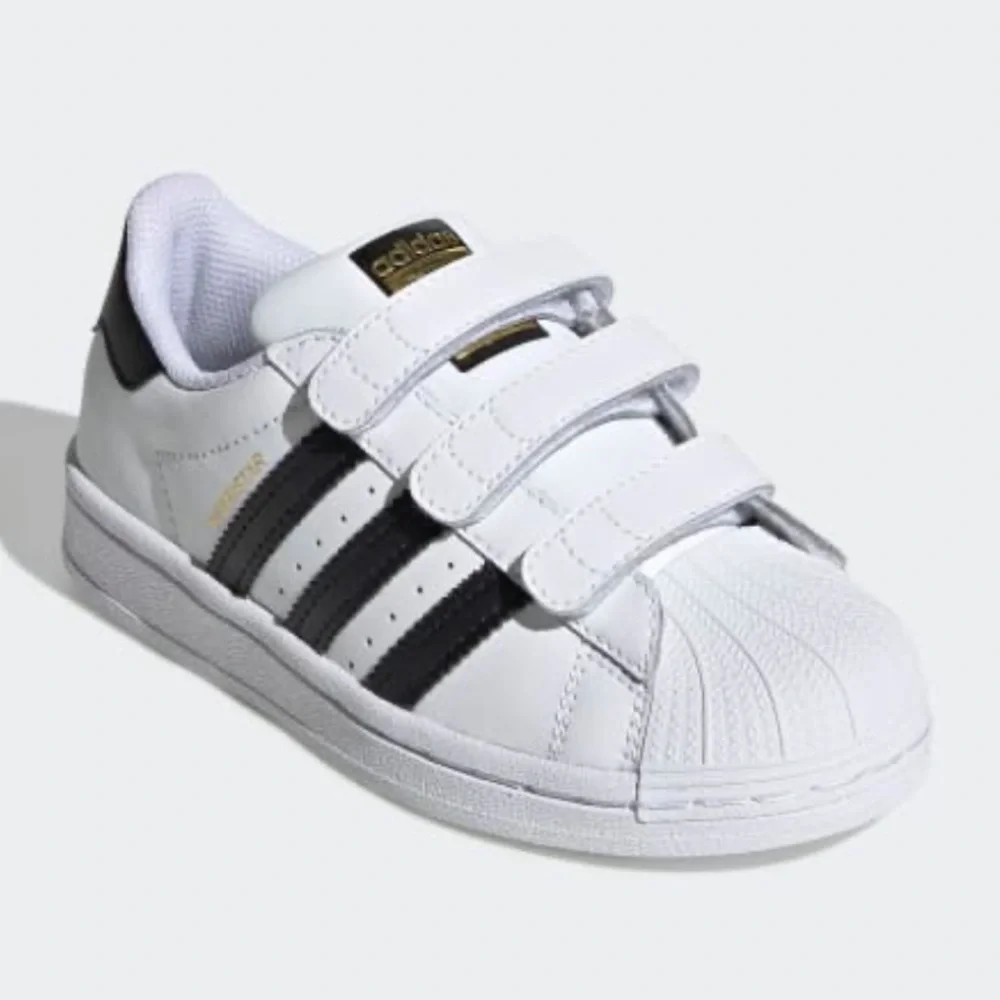 NEW Kids Youth Superstar Velcro Sneakers Shoes - Picture 1 of 16